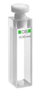 Üveg spektrofotométer küvetta, makró, dugóval, 110-OS, fényút 20 mm, térfogat: 7,0 ml