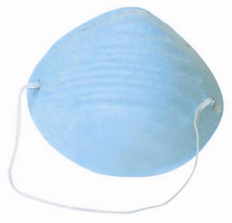 Respirator dust mask, blue