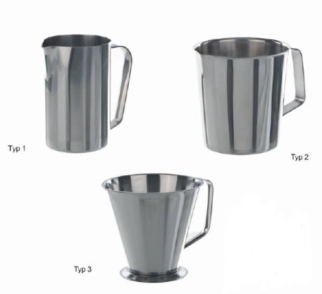 Stainless steel measuring jug