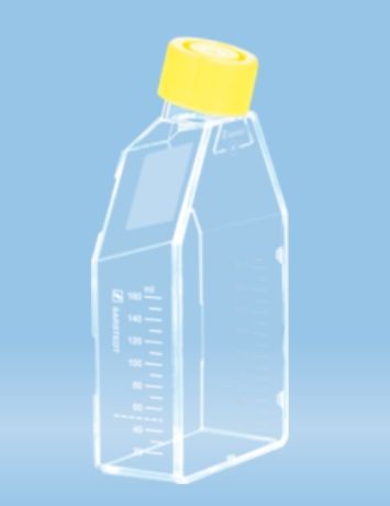 Sterile culture flask 75 cm2 for Cell+ sensitive adherent cells, with ventilation cap, 100 pcs/pack, 98.833911302