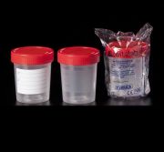 Mintatartó edény, 120 ml, PP, egyesével csomagolva, STERIL, 350 db/csomag