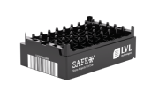 XLX2000 csövekhez standard rack bal oldali kóddal, aszeptikus, 10 db / doboz
