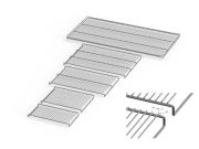 Stainless steel grid for 55, 75 litre chamber