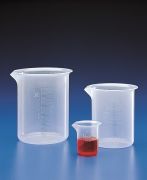 Graduated beaker, PP, low form, 2.000 ml, moulded-in graduations