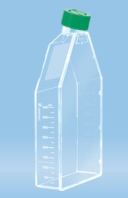 Sterile culture flask 175 cm2, for suspension cells, with 2-position green cap, 40 pcs/pack, 98.833912500