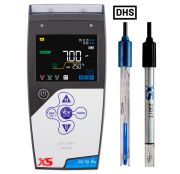 PC 70 Vio DHS hordozható pH, mV, ORP, vezetőképesség, TDS, hőmérséklet mérő 201T DHS pH, és vezetőképesség szenzorral
