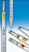 Graduated pipettes, measuring, DIN-AS, 10 ml:0,1, blue grad, certificate