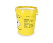 Veszélyes hulladéktartó, 25 liter, II és III-as típusú szilárd hulladékokhoz, 10 db/csomag