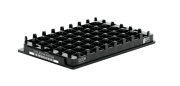 XLX500 csövekhez automatizáláshoz alkalmas rack bal oldali kóddal, aszeptikus, 10 db / doboz