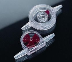 Flow indicator for liquid and gas