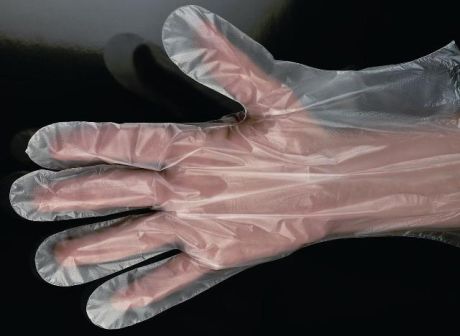 Polyethylene (HDPE) film protective gloves