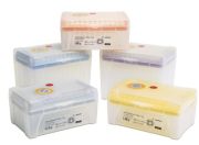 Optifit pipette tips 50-1,200 µl, in rack, NON-sterile, 96 pcs/rack, mark: H, Box contents: 10 racks