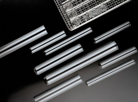 Test tube, glass, without rim