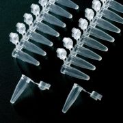 PCR füzér, domború tetővel, 0,2 ml, 8 tagos, 125 db/csomag