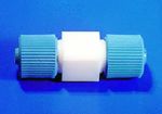 Teflon, csavaros csőcsatlakozó, egyenes, cső Ø 14 mm, furat Ø 10
