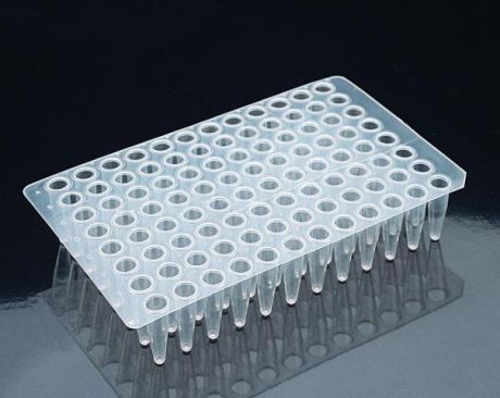 PCR plate made of flexible material, with 96 200 µl wells