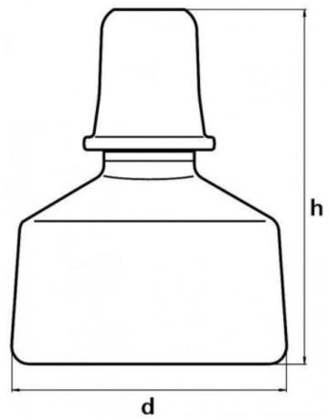 Alcoholic (spirit) burner with flame-extinguishing cap
