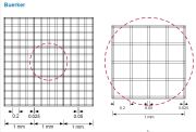 Bürker számlálókamra, inverz, mélység: 0,1 mm
