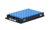 SX260 260 µl fagyasztó cső külső menettel, 2D kód alul, HR kód oldalt, kék kupakkal, béta sugár steril, automatizáláshoz alkalmas rack bal oldali kóddal, 96 db x 50 rack / doboz