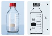 Laboratóriumi üveg, Duran, kupak nélkül, 500 ml