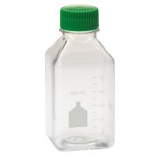 Rectangular PET bottle, 500 ml, graduated, sterile, bulk, 24 pcs/case