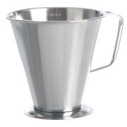 Measuring jug graduated, conical shape 18/10 steel,  500ml
