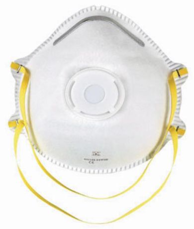 Respirator dust mask with valve