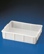 Mély tálca, alacsony, 16 liter, fehér, 350x540x115 mm