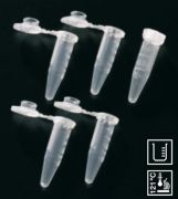 Mikrocső tetővel, 0,5 ml, színtelen, beosztásos, 1000 db/csom.