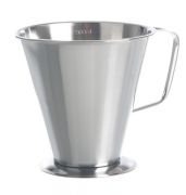 Measuring jug 18/10 steel, conical shape, with foot, 1,5 l