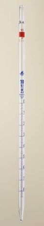 Graduated pipette - measuring pipette, one mark, blow-out, class A, blue graduation