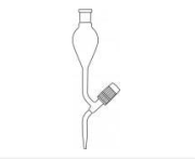 Separating funnel, conical, with teflon stopper, plastic stopper, 1000 ml