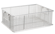 Wire basket with handles, 400 x 300 x 150 mm, 10 mm mesh spacing