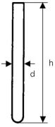 Test tube with straight rim, 10x100 mm, 940 pc/pack