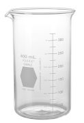 Magas főzőpohár osztással, kiöntőnyílással, 400 ml, Kimble-Rasotherm