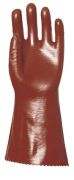 Gloves, acid, alkali and oil resistant, brown, 360 mm, size 10, 1 pair