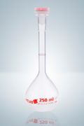 Mérőlombik dugóval, PMP (TPX), 50 ml, "A" jelű NS 10/19