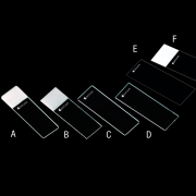 Eurotubo csiszolt tárgylemez, 90°, 50 db/csomag