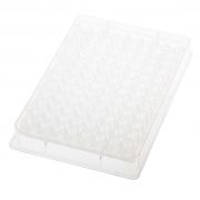 96 helyes mély üregű plate, kezeletlen, 0,36 ml, PP, kerek lyuk, V - alj,  50 db / csomag
